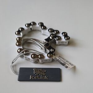 IceLink Silver and Black‎ Bracelet